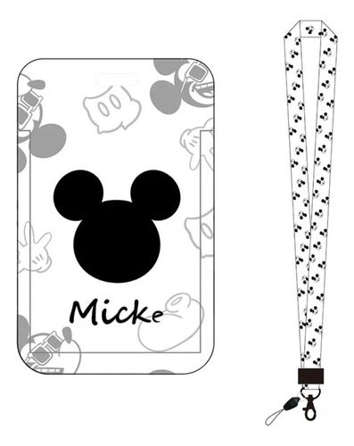 Lanyard + Portacredencial De Mickey Mouse
