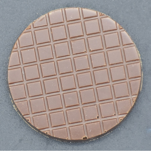 Molde Para Chocolate Moneda Cuadros