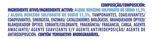 Sabão em pó Brilhante Cuidado Total Roupas suave antibacterial pacote 1.6 kg