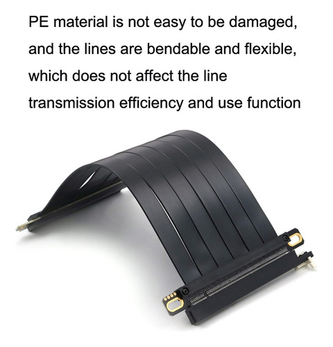 Cable De Extensión De Tarjeta Gráfica Pci-e 3.0 16 X 90 Grad