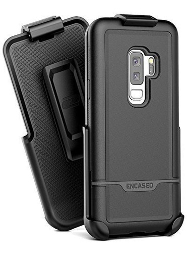 Funda Encased Para Samsung Galaxy S9 Plus Con Clip Negro