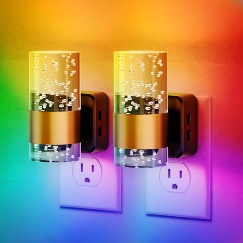 Jandcase Luces Nocturnas Enchufables En La Pared, Paquete De