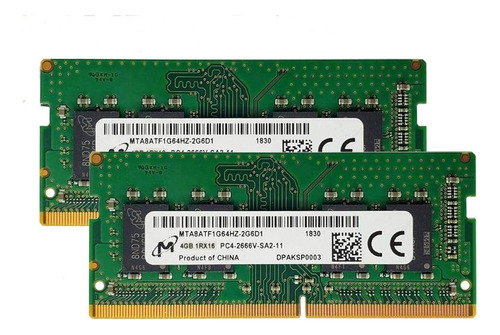 Memoria Notebook Sodimm Ddr4 8gb 2666mhz (2x4gb)