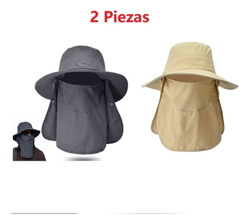 2 Piezas Sombrero De Sol Para Hombre Con Protección Upf 50+