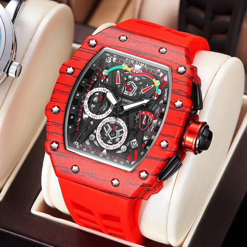 Reloj De Silicona Con Cronógrafo Luminoso Pintime 8132