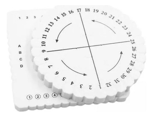 Qianyu Disco De Abalorios Kumihimo Cuadrado Redondo De 2 X