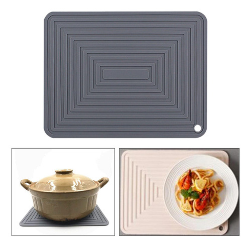 Almohadilla De Secado Antideslizante Impermeable Gris