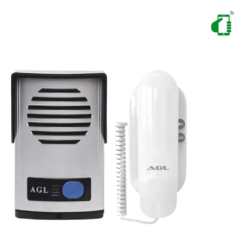 comprar Kit Interfone Porteiro Eletrônico Monofone Branco Bivolt