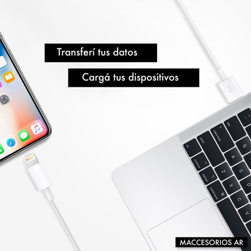 Cargador 2 Usb + Cable Lightning Compatible iPhone iPad 2.4a