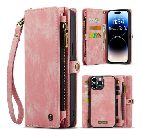 Funda Tipo Cartera Magnética Todo En Uno Para iPhone