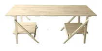 Comprar Mesa Con Caballetes En Pino Medidas 60 X 145 