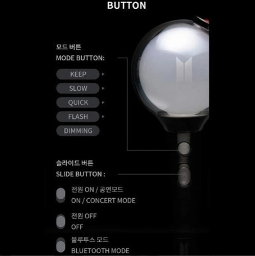 Bts Army Bomb V4 Light Compatível Com Aplicativo Bluetooth