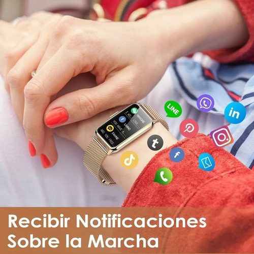 Smartwatch Para Mujer Reloj Inteligente Smart Band Bluetooth