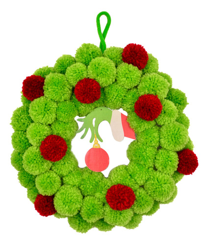 Navidad Grinch Fantasma Mano Bola De Piel Guirnalda Navidad