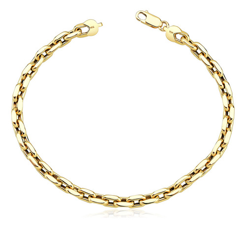 Pulseira Masculina Cartier Grossa 6mm Ouro 18k - 750 Comprimento 22 cm Cor Amarelo