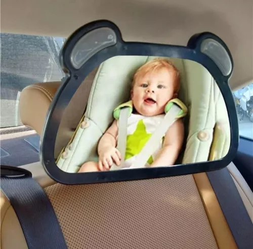 Espejo Retrovisor Para Auto Con Luz Y Control Seguridad Bebé