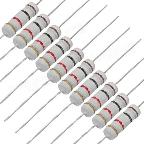 Kit 100un Resistores 2w De Potência Escolha 1 Valor Ohmico