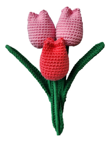 Ramo De Tulipanes Tejido A Crochet