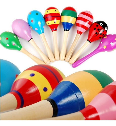 Maracas Estimulacion Temprana Para Bebes Por Dos Unidades