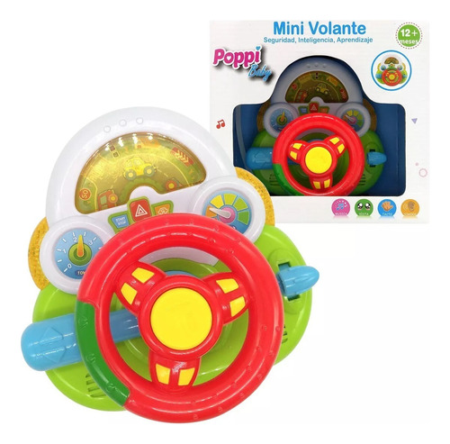 Volante Interactivo Para Bebe Con Luz Sonido Poppi Wd3740