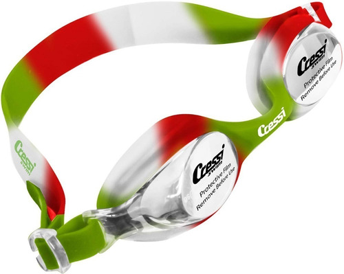 Goggles Cressi Para Niños Seahorse Green White Red - Pvr Color Verde