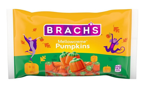 Dulces Brach's Mellowcreme Pumpkins 396g Americano