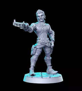 Escultura Balthier De Final Fantasy (32mm) Lista Para Impre