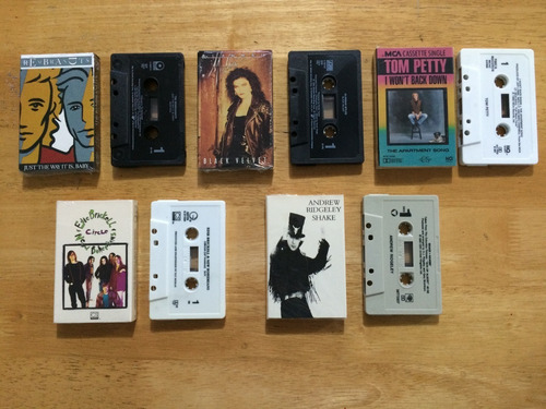 Set 5 Cassette Single Cs Importados Original Black Velvet (Usado)