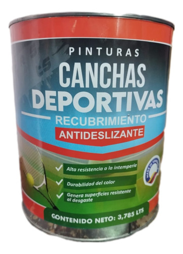 Pintura De Cancha Deportiva Color Blanco. Galón