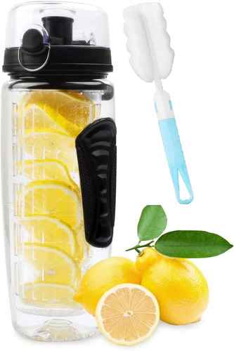 Botella Agua Para Deporte Con Infusor De Frutas 907ml