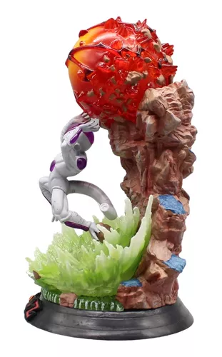 Figura Luminária Freeza Forma Final Dragon Ball Z 35cm Nova