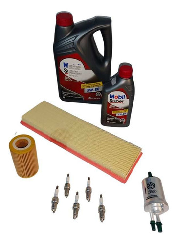 Kit De Afinacion Vw Bora 2.5l Mobil 5w-30 (2008-2009-2010)