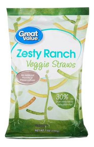 Botana Palos De Verdura Great Value Con Zasty Ranch 198 G