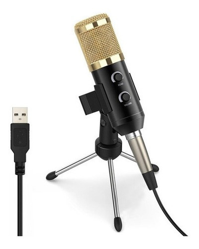 Microfono Condensador Bm900 Con Tripode Usb Para Mac Y Win