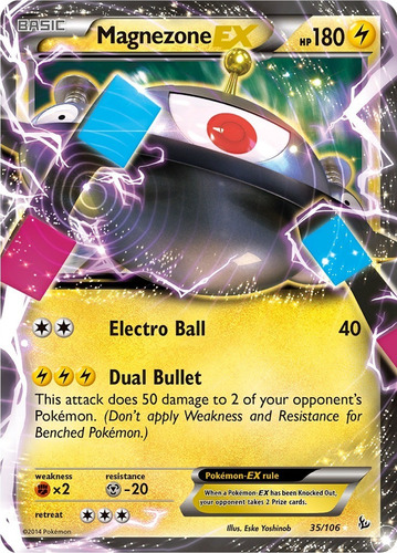 Cartas Pokemon Magnezone Ex 35/106 Flashfire Flf (Usado)
