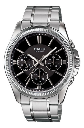 Reloj Casio Mtp-1375d-1a Acero Inox, Elegante, Resistente