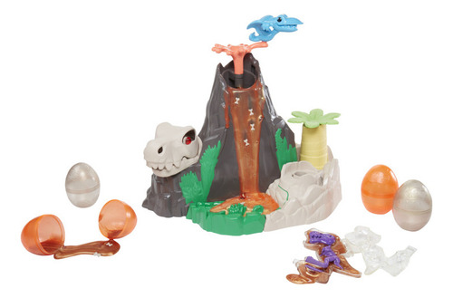 Huevos rellenos de Slime Dino Crew Lava Island, de colores Play-Doh