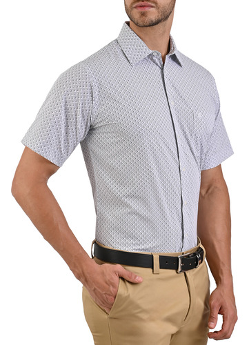 Camisa Casual Para Hombre John Henry Con Estampado