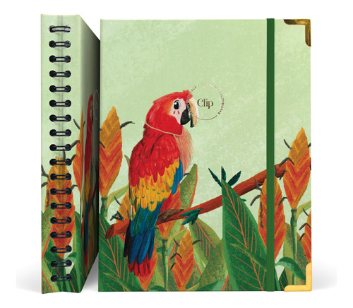 Cuaderno Premium Argollado 7 Materias Guacamayo