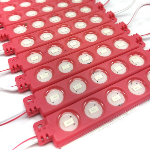 Modulo 12v Rojo   5 Leds  55md 5730  9.5 Cm