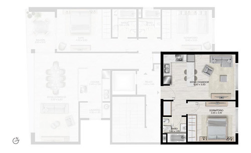 Imagen 2 de 4 de Vendo Exclusivo Departamento De 1 Dormitorio Sobre Boulevard
