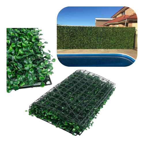 5 Tapete Grama Artificial Buchinho Parede Muro Inglês 60x40cm Artificial Cheio Interno Externo Escritório Parede