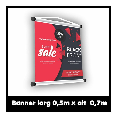 Banner Fotográfico 50x70cm Lona 440gr