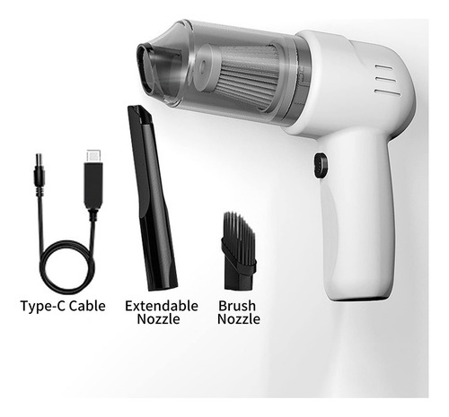 Kit Limpieza Portátil Mano Con Potente Aspirador Inalámbrico