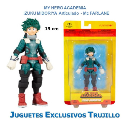 My Hero Academia Izuku Midoriya  Articulado 13cm Mcfarlane