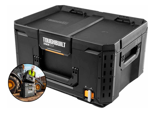 Caixa De Ferramentas Grande Toughbuilt Empilhável Reforçada