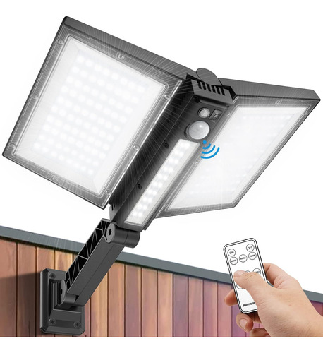 Farolas Solares Impermeables 3000 Lúmenes Con Sensor De Movi