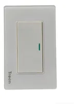Comprar Interruptor Sencillo Apagador Sencillo Acrílico Blanco Troen