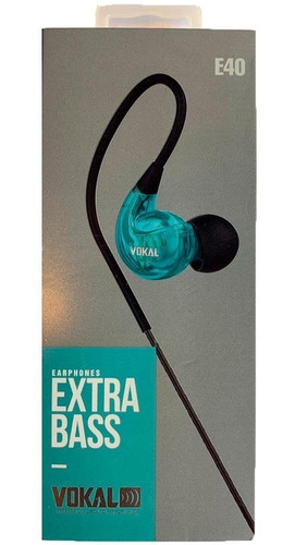 Fone De Ouvido Retorno Vokal E40 Azul Monitor In Ear