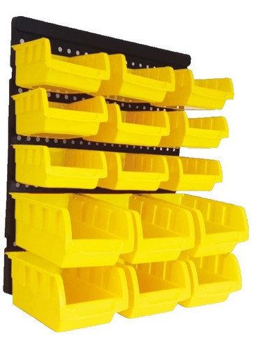 Painel Porta Ferramentas Gaveteiro Com 15 Caixas Maxx Tools
